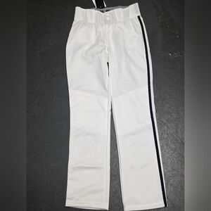 adidas White Joggers with Black Stripe